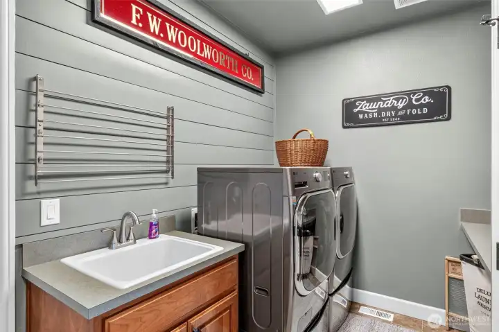 Utility room off the oversized 3 car garage.