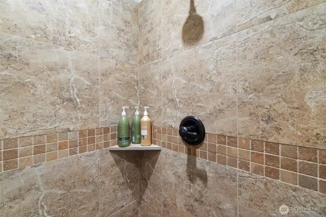 Tiled Shower - Primary