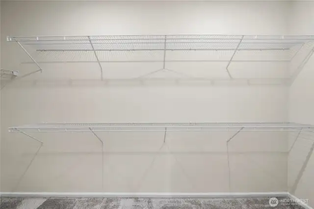 Walk-in closet in primary
