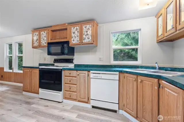 Large open kitchen