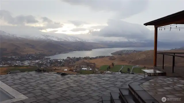 Rain only adds another dimension to the beauty from up here.