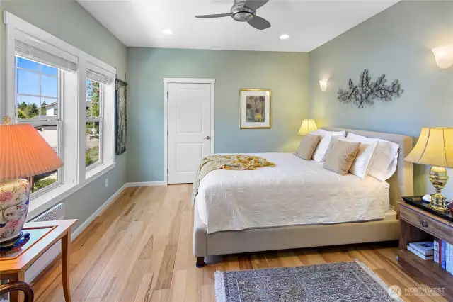 Primary bedroom on the main level.