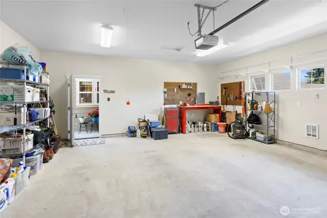 The garage is fully insulated and wired for generator. 240v outlet is installed.