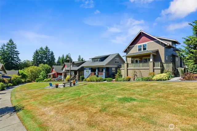 This beautiful home is situated on the Snowberry Bungalows courtyard.