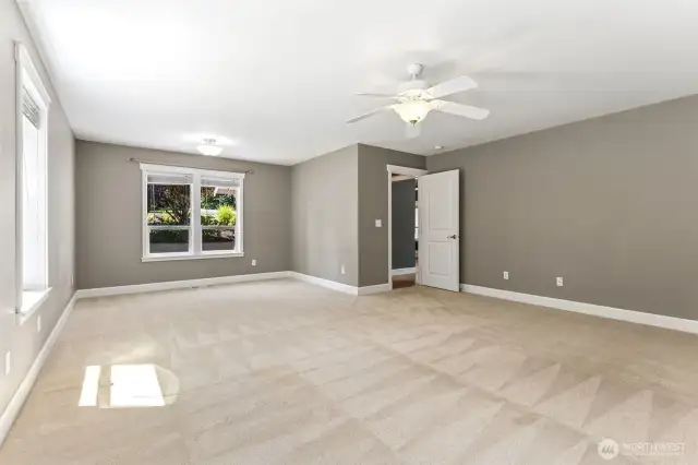 large open primary bedroom
