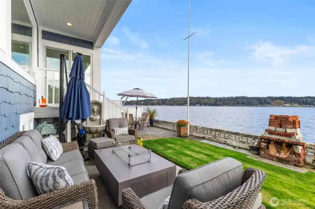 Relax and enjoy the views and boat traffic
