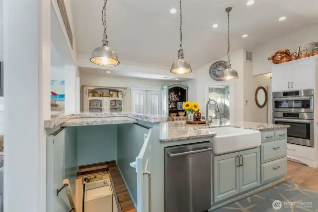 The Kitchen has a secret passage to the basement