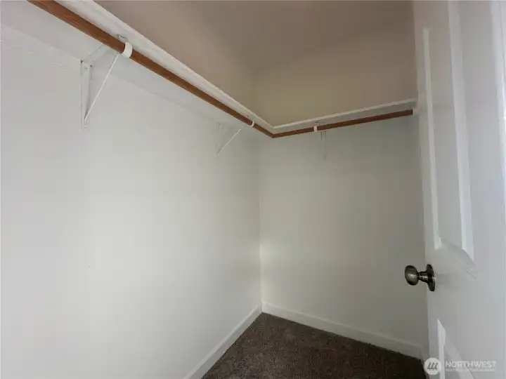 walk in closet in 2nd bedroom