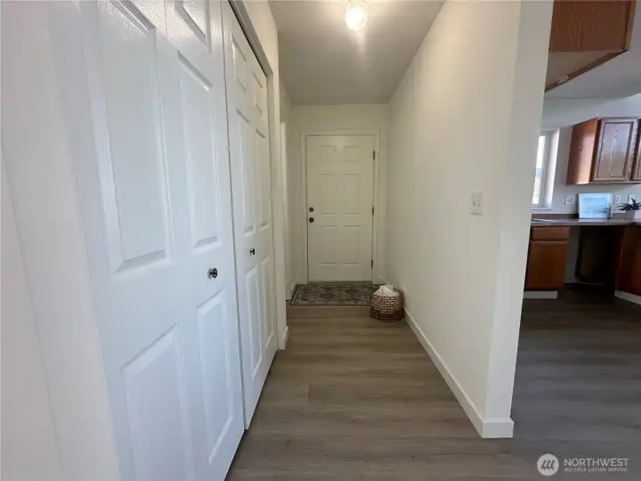 back door entrance to deck