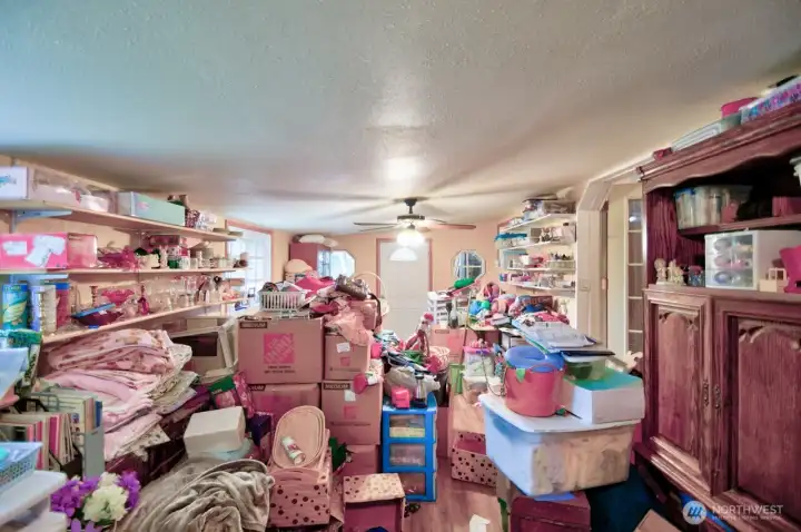 384 Sq. Ft. Partially Finished addition off back of House. French Doors lead into Home.