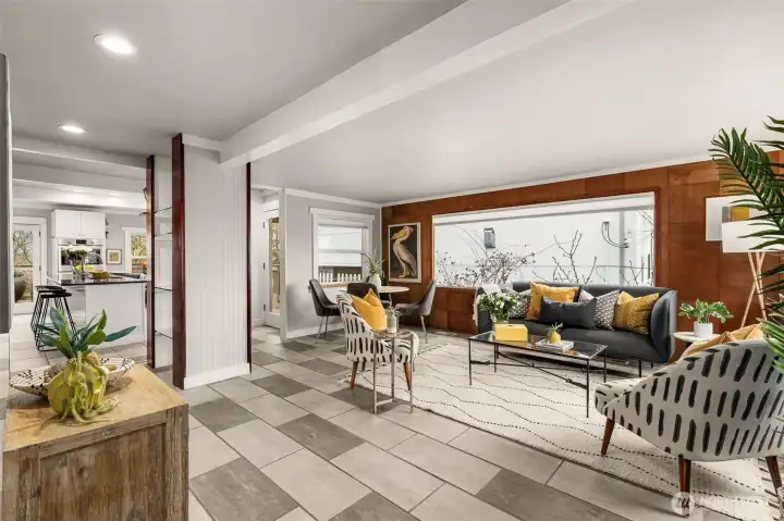 Chic open gatering spaces