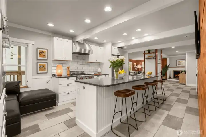 Kitchen has been completely updated