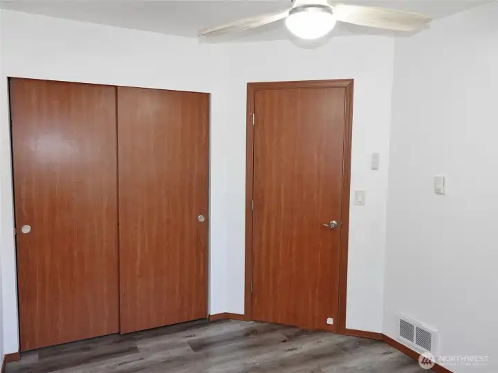 Bedroom #2 with a deep closet.