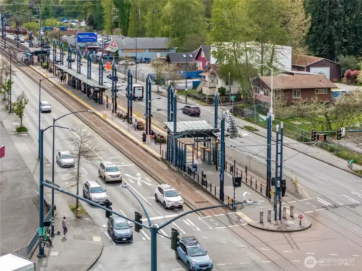 Light rail station, just a short walk from home!