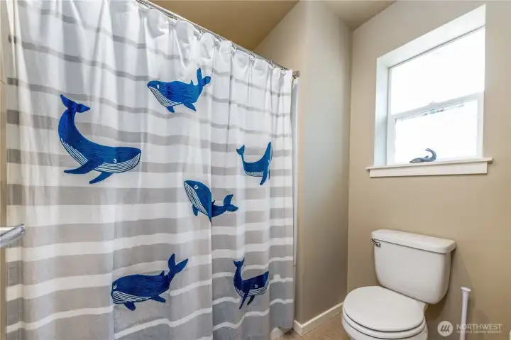 Upstairs shower