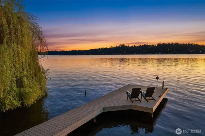 The dock at sunset