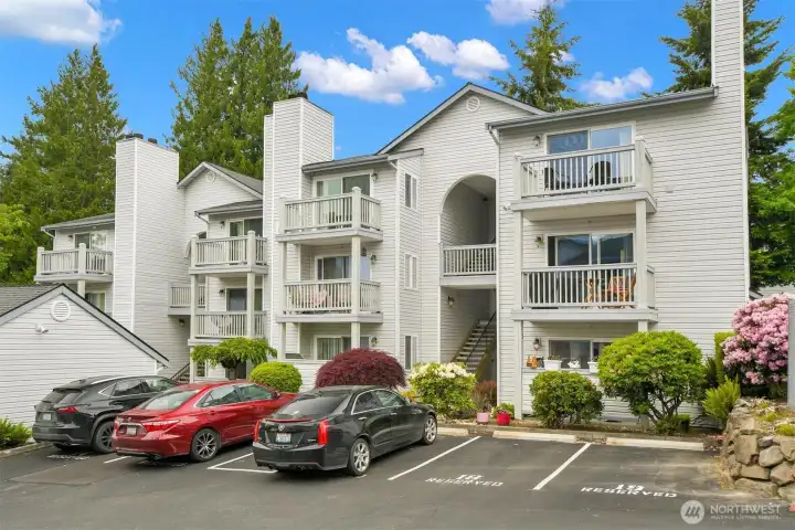 Parking Space is Number 18 ~ right by your front door ~ unit is the top right corner ! Parking Space is Number 18 ~ right by your front door ~ unit is the top right corner !