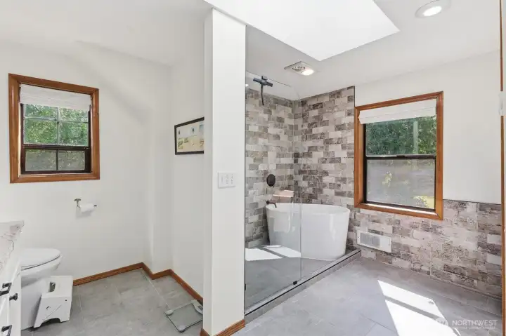 Primary bath - tub in shower.