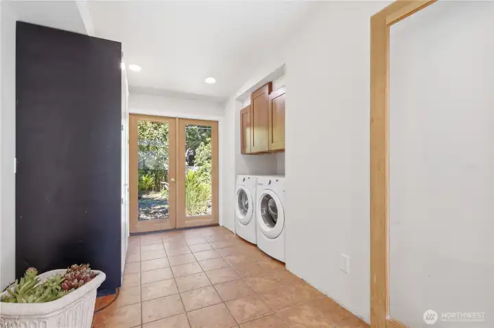 Laundry facilities for both homes.