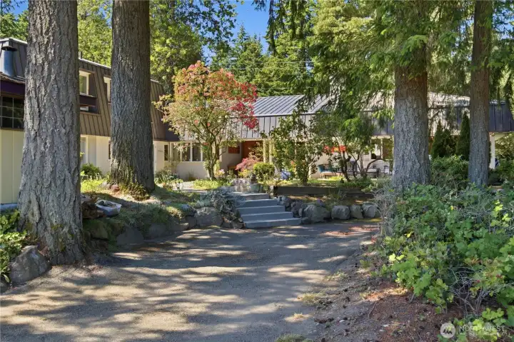 So charming with lush landscape, paths and trails.