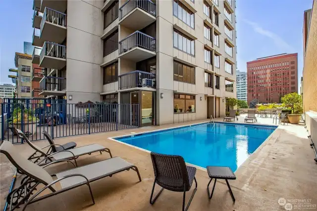 4th floor outdoor patio and pool!