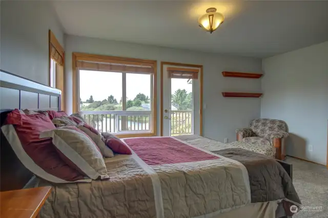 This room has a direct exit onto the rear deck and overlooks those stunning views!