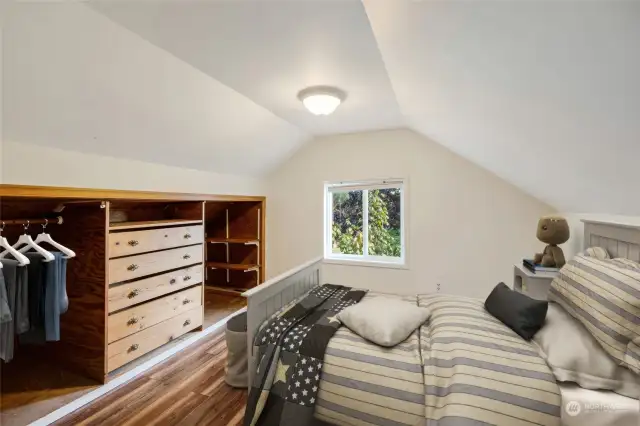 Bedroom 3 - View 2 with built-in dresser