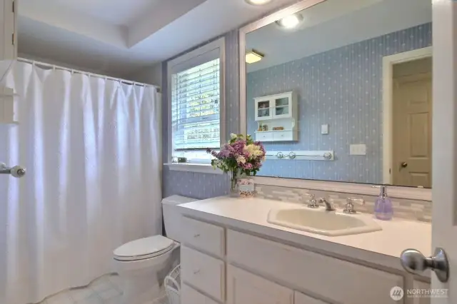 Main bath on upper level