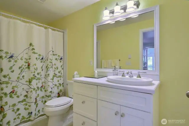 Primary .75 bath on main level with walk-in shower