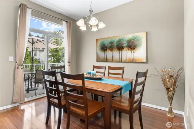 Formal dining area