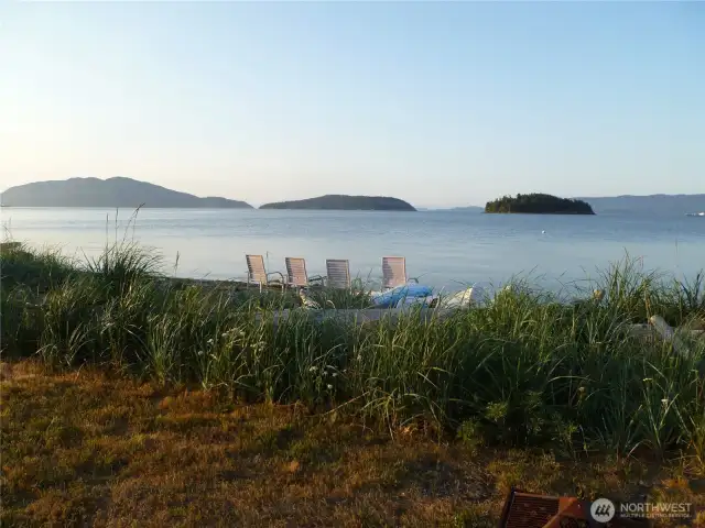 These chairs will be filled with folks and a bonfire soon.