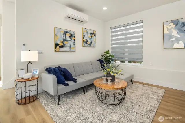Mini Split A/C + Shade Blinds