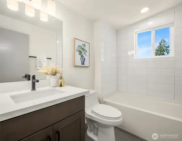 Bathtubs in all Secondary Bedrooms