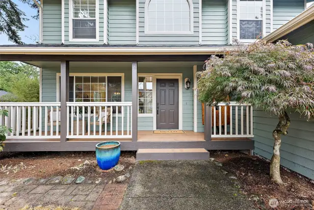 Welcoming front porch