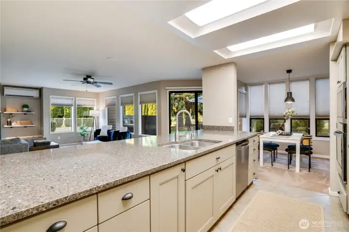 Plenty of counter space and prep area to delight your inner chef!