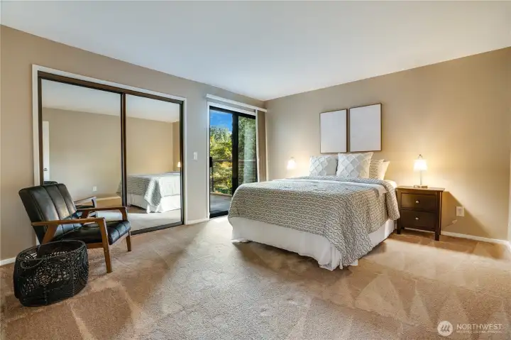 Second bedroom, guest quarters, dream office - you decide.  This room has a private patio for a meditation break or a nightcap.