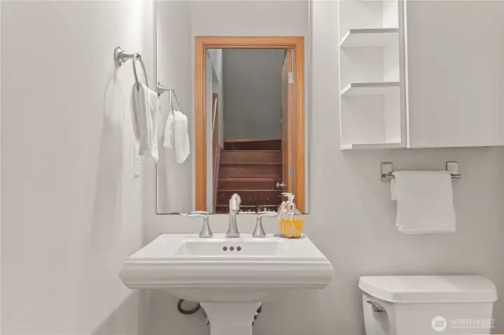 Downstairs power room