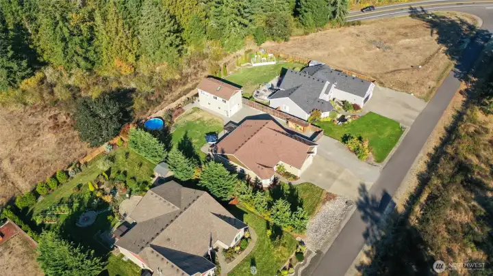 aerial view of property