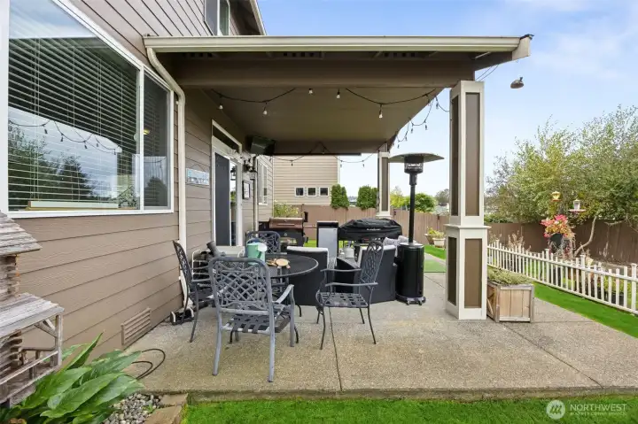 Large covered patio