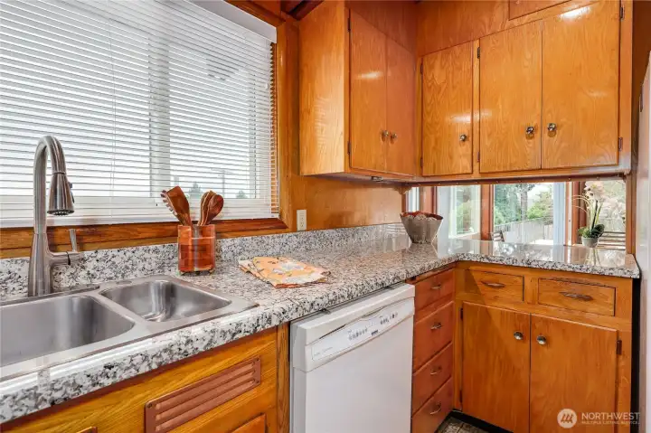 Plenty of counter space to create.