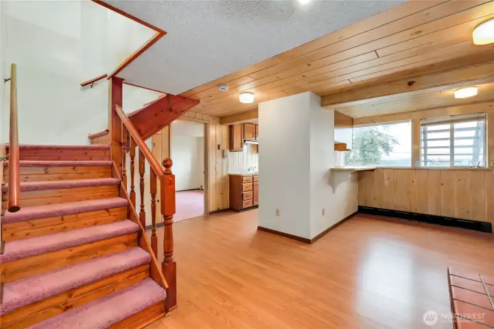 The finished downstairs with private entrance is a perfect private living space or left to your imagination.