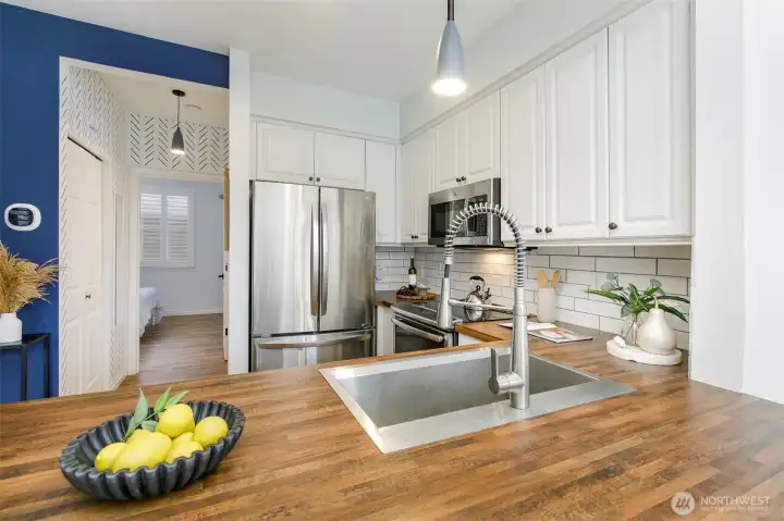 Accent walls offer character and charm.