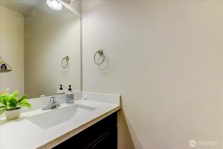 Half bath on the main level.