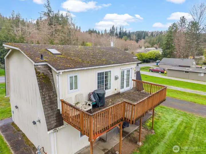 Large deck with Big Lake View