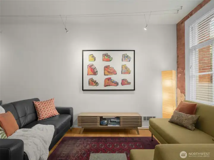 Roomy enough to host book club, or a cozy space to binge your favorite show