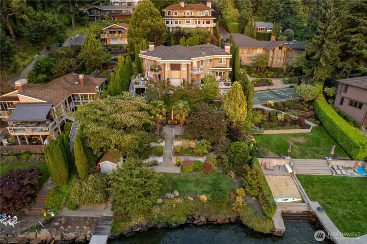The Shoreline: 90 linear feet of pristine, private Lake Washington waterfront.