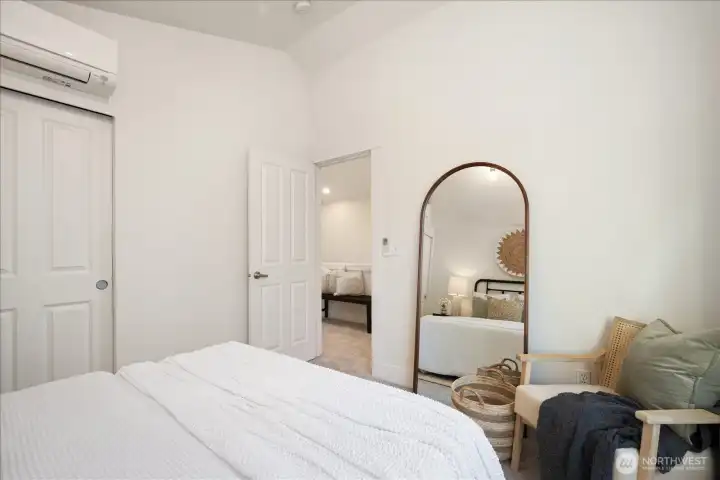 The second bedroom is paired with a nearby bathroom for added privacy for your guests.