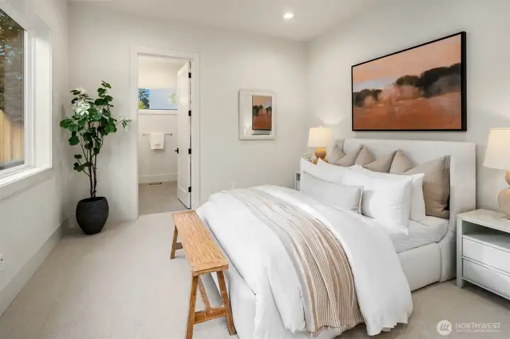 Secluded main floor en suite