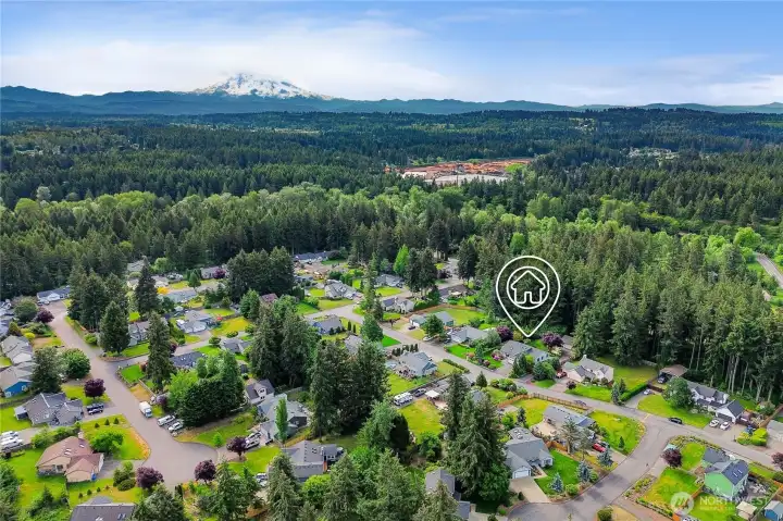 The location is central to amenities and recreational opportunities.