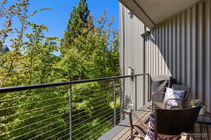 Privacy, serenity and a calming view to the gardens with a stream and pond. Privacy, serenity and a calming view to the gardens with a stream and pond.